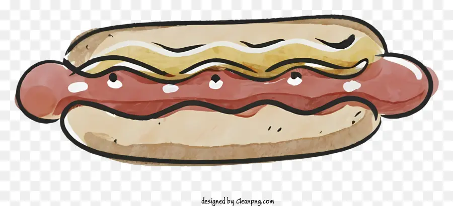 Perro Caliente De Dibujos Animados，Hot Dog PNG