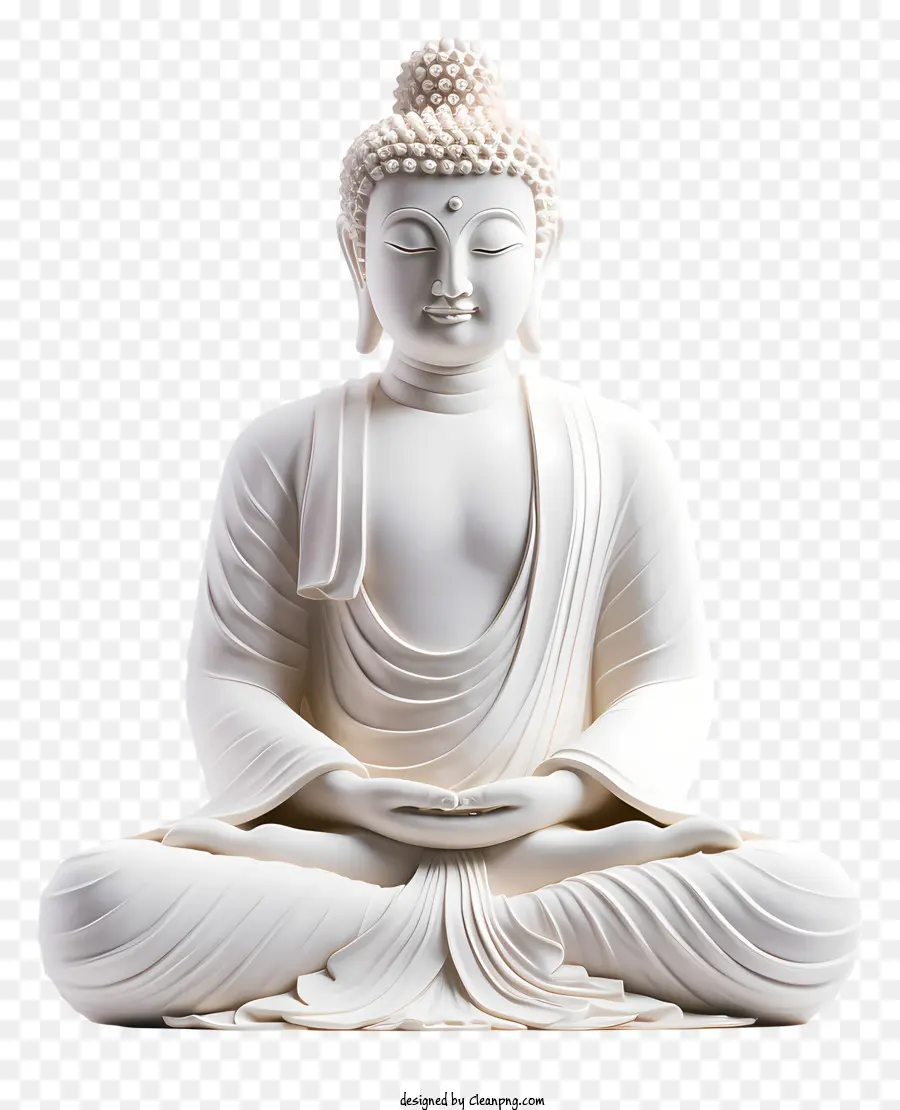 Estatua De Buda，Pose Meditativa PNG