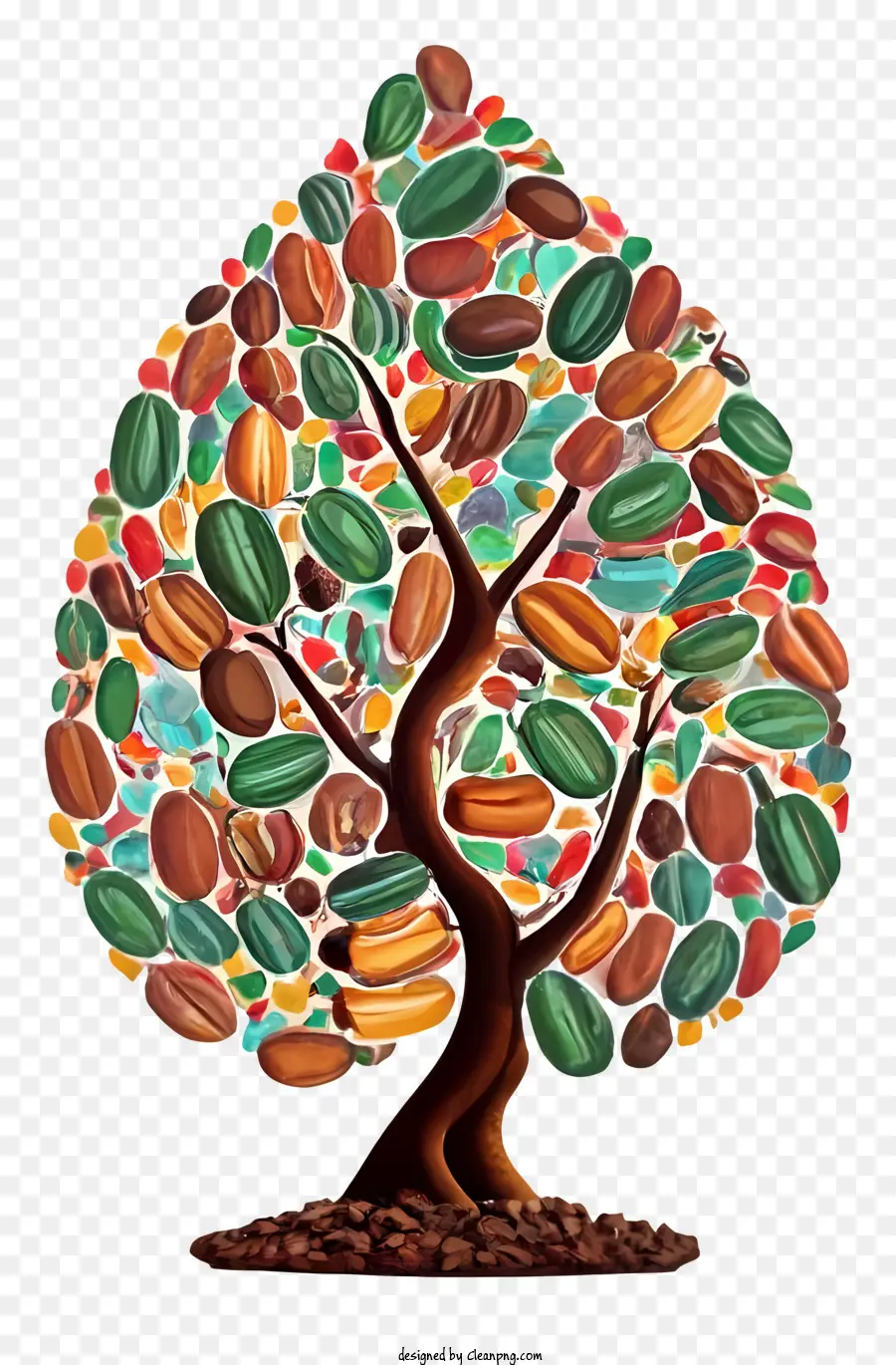 árbol De Frijoles，Frijoles Coloreados PNG