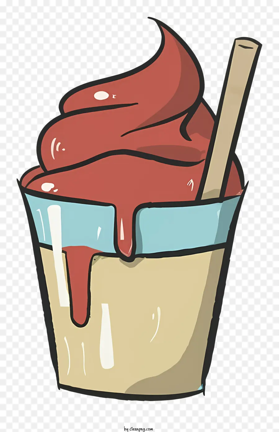 Pegajoso，Helado PNG