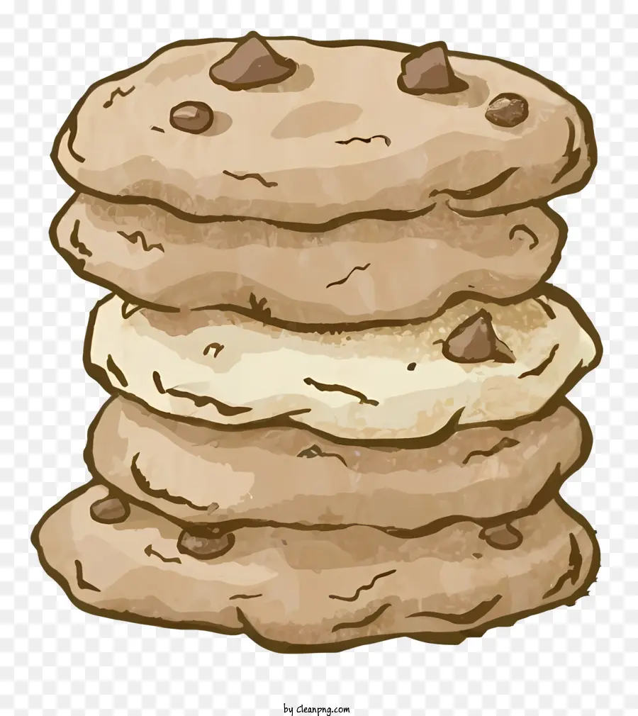 Galletas Con Chispas De Chocolate，Los Productos Horneados PNG