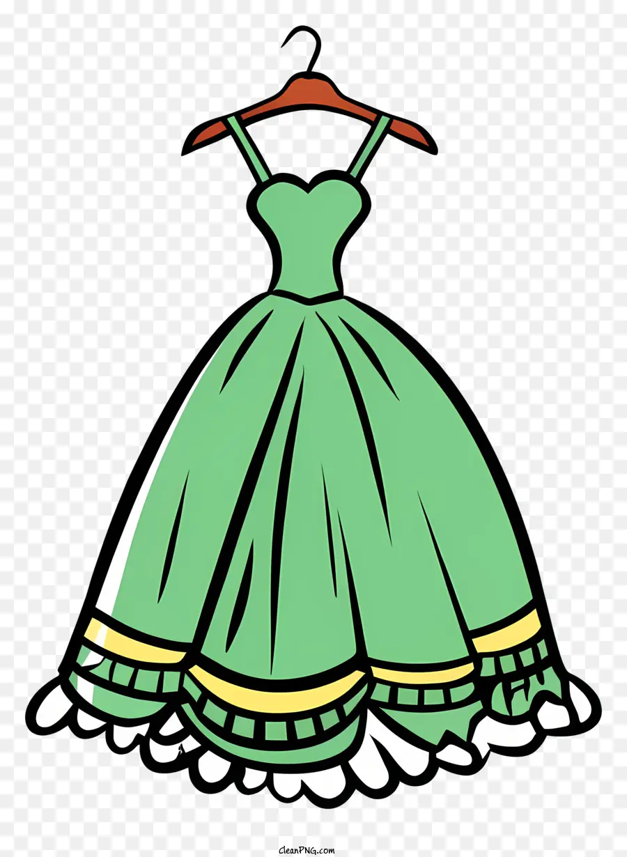 Vestido Verde，Vestido De Flores PNG