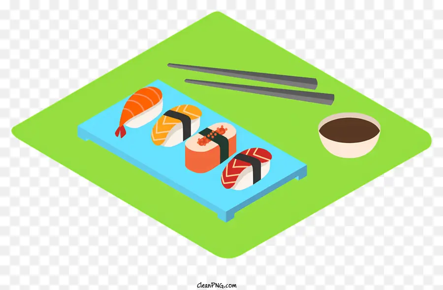 Sushi，La Bandeja De La Comida PNG