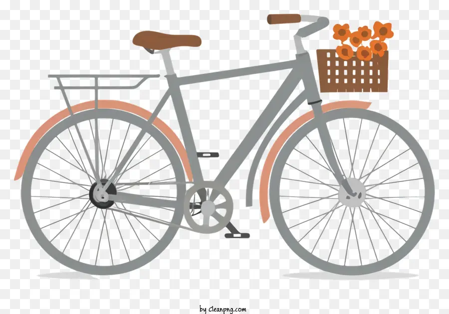 Bicicleta Con Cesta，Bicicleta PNG