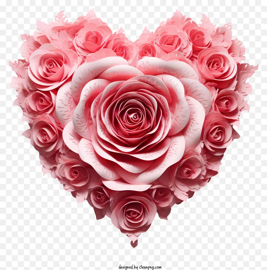 Corazon Rosa，Ramo De Rosas PNG