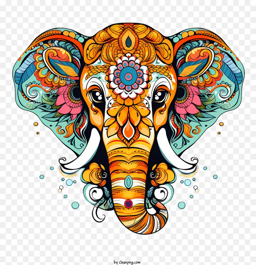 Elefante，Elefante Colorido PNG