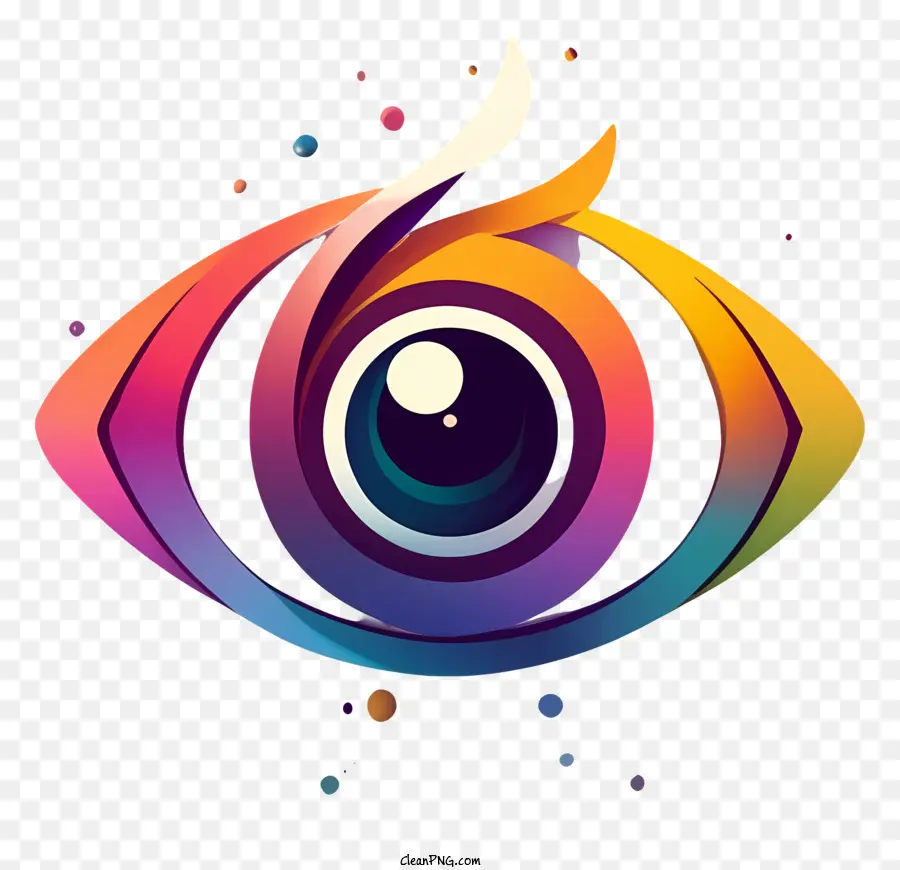 Ojo Colorido，Iris Grande PNG