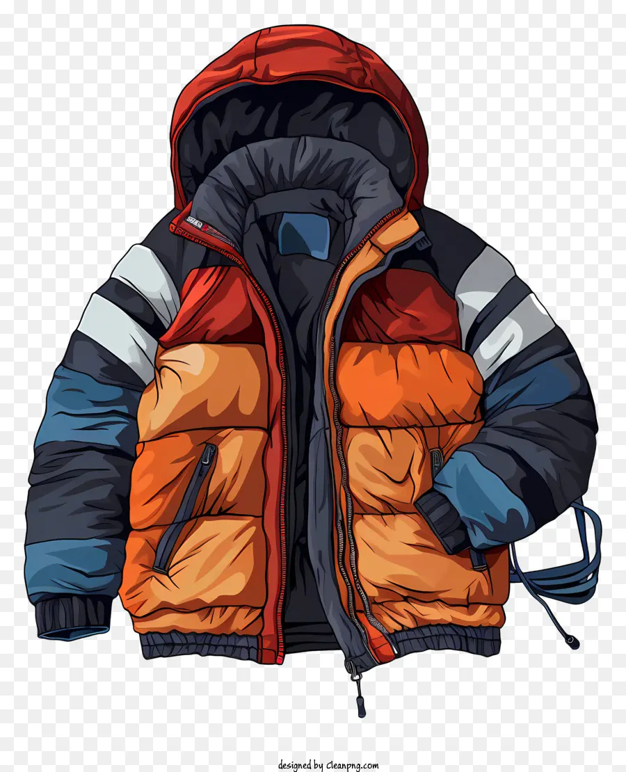 Chaqueta Acolchada，Chaqueta Con Capucha PNG