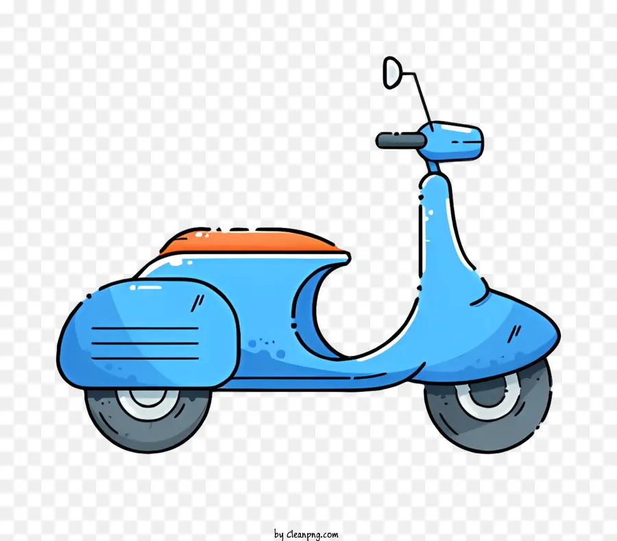 Vespa Azul，Vehículo De Dos Ruedas PNG