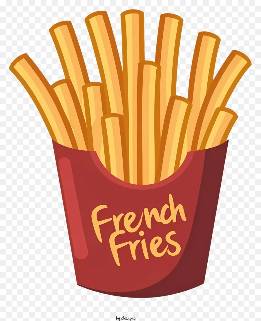 Las Papas Fritas，Contenedor Rojo PNG