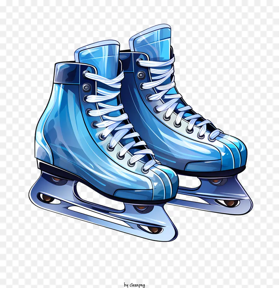 Zapatos De Patines，Azul Patines PNG