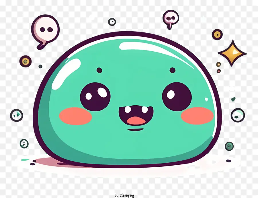 Objeto Amorfo De Dibujos Animados，Esfera Verde Transparente PNG