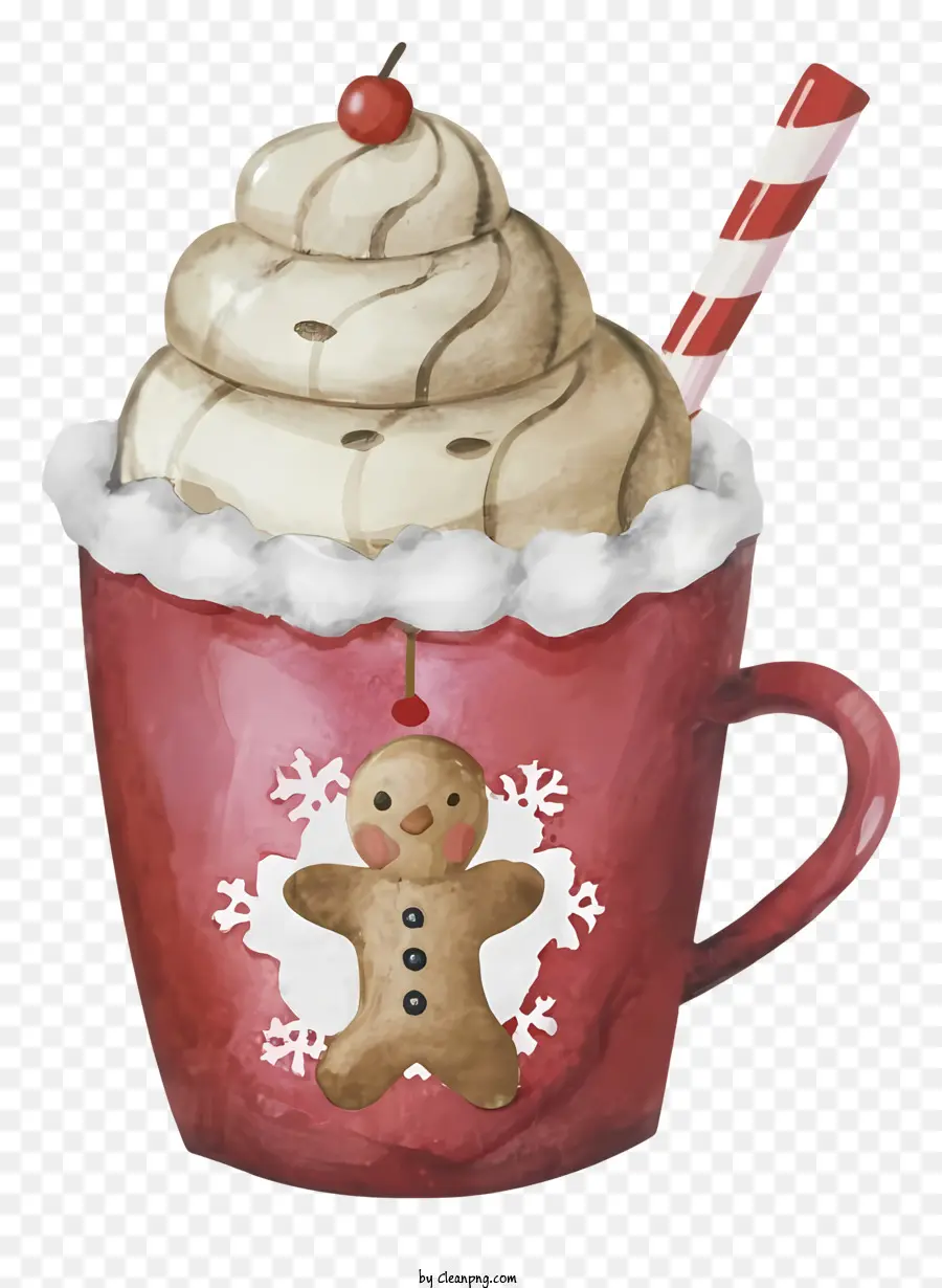 Chocolate Caliente，Crema Batida PNG