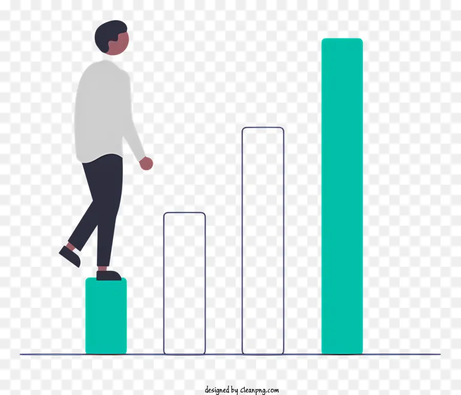 Gráfico De Barras，Persona PNG