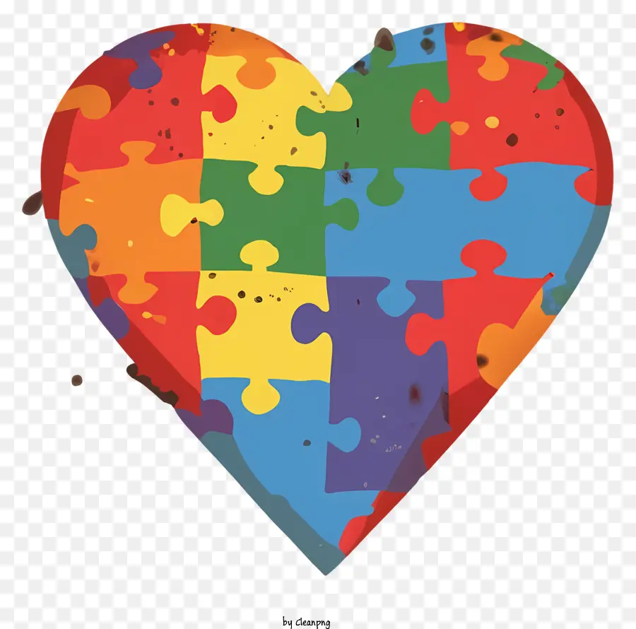 Corazón De Puzzle，Símbolo De Amor PNG