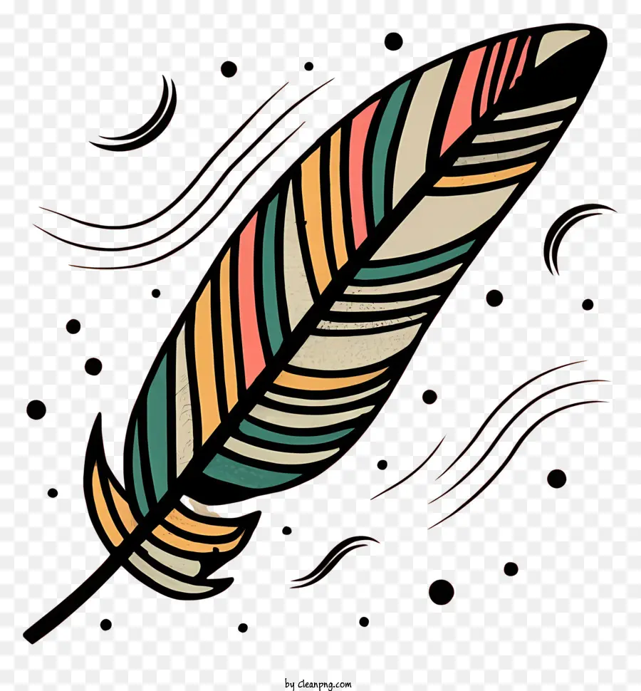 De La Pluma De La Ilustración，Rayas Multicolores PNG