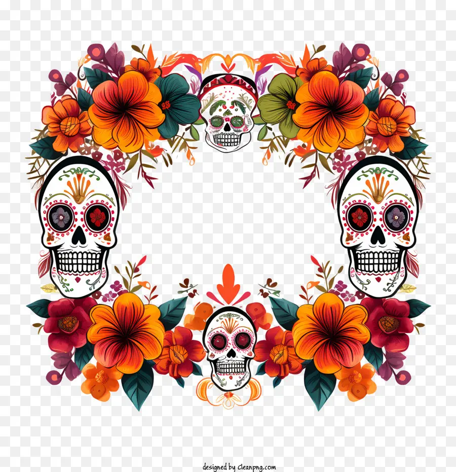 Dia De Muertos，Cráneos PNG