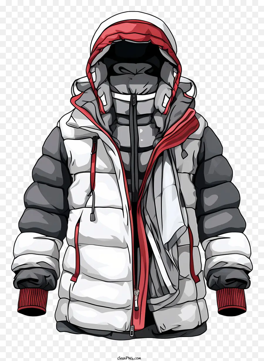 Chaqueta De Invierno，Chaqueta Con Capucha PNG