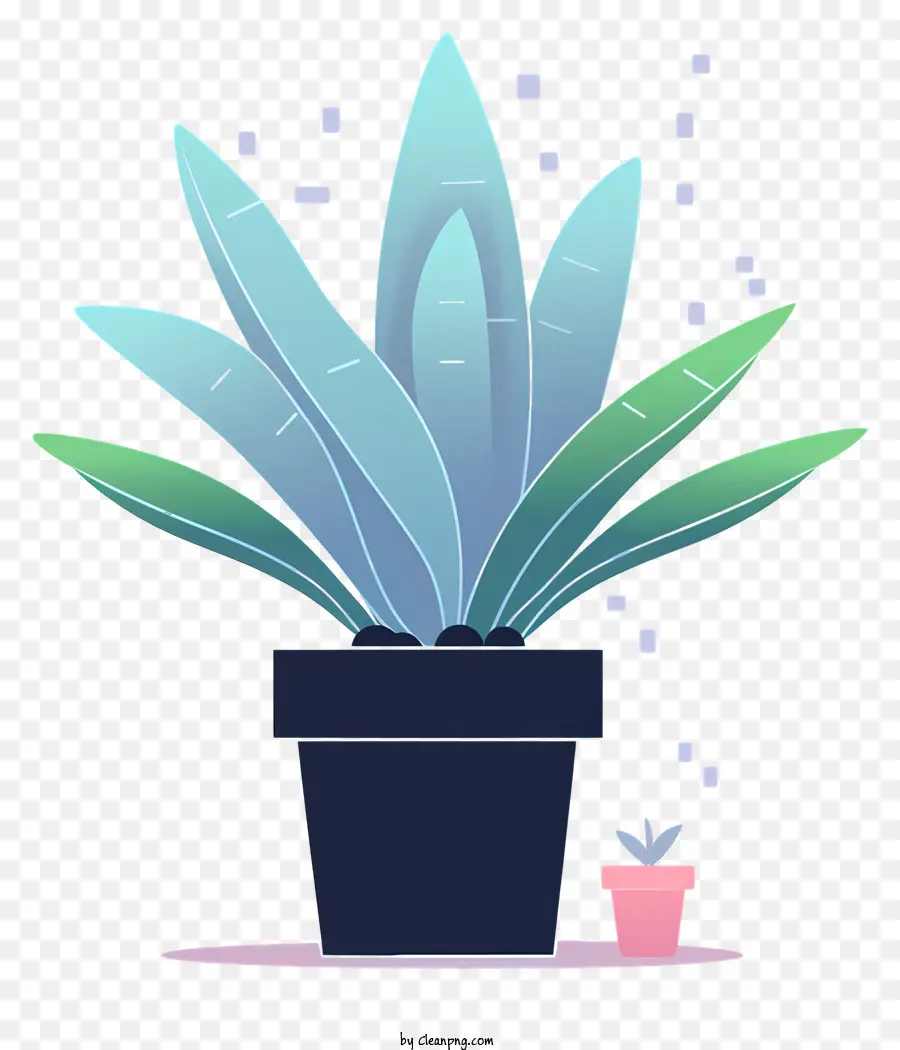 Planta En Maceta，Hojas PNG