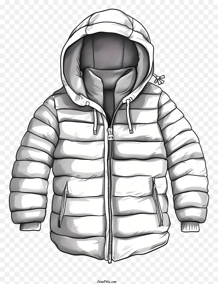 Chaqueta Blanca，Chaqueta Con Capucha PNG