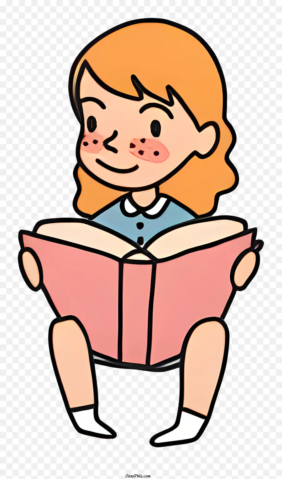 Niña，Libro De Lectura PNG