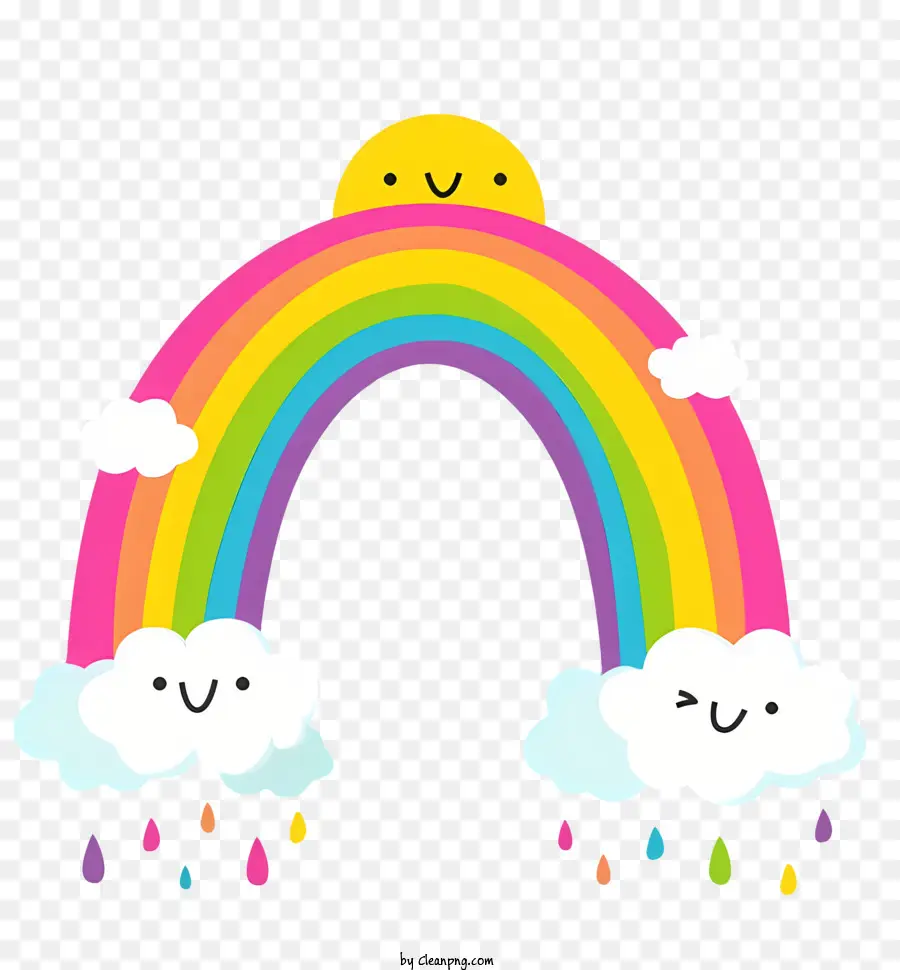 Arco Iris，Sol PNG