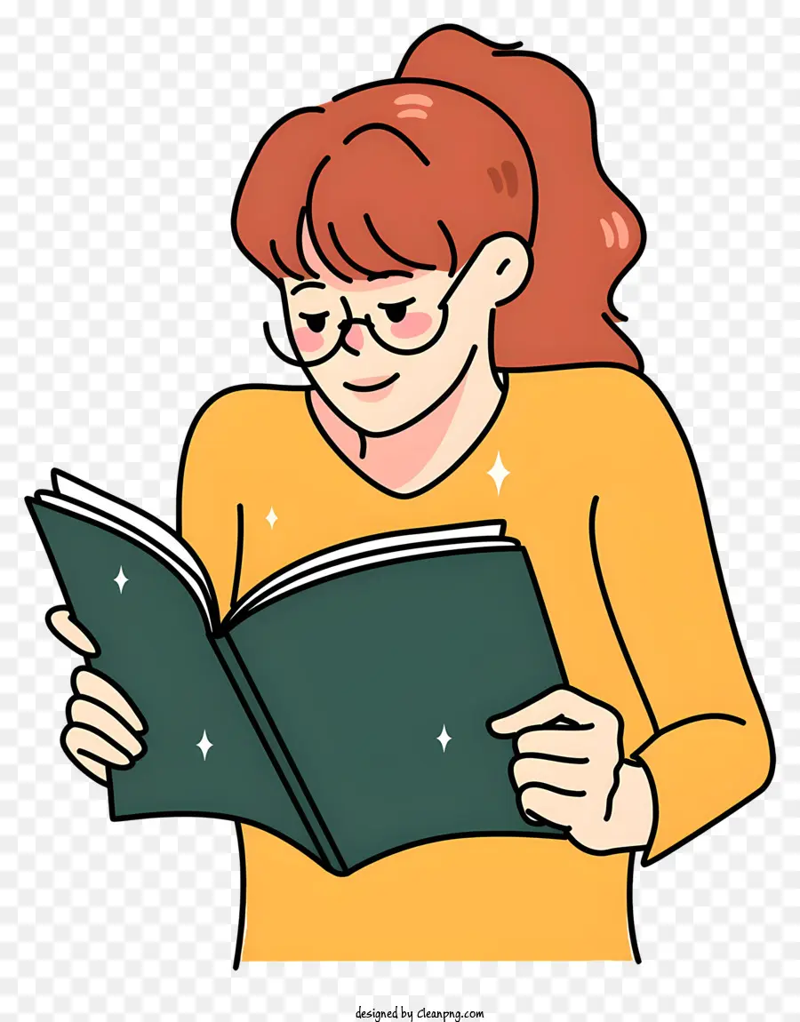 Mujer Leyendo，Lectura PNG