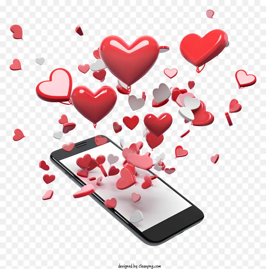 Smartphone，Corazón PNG