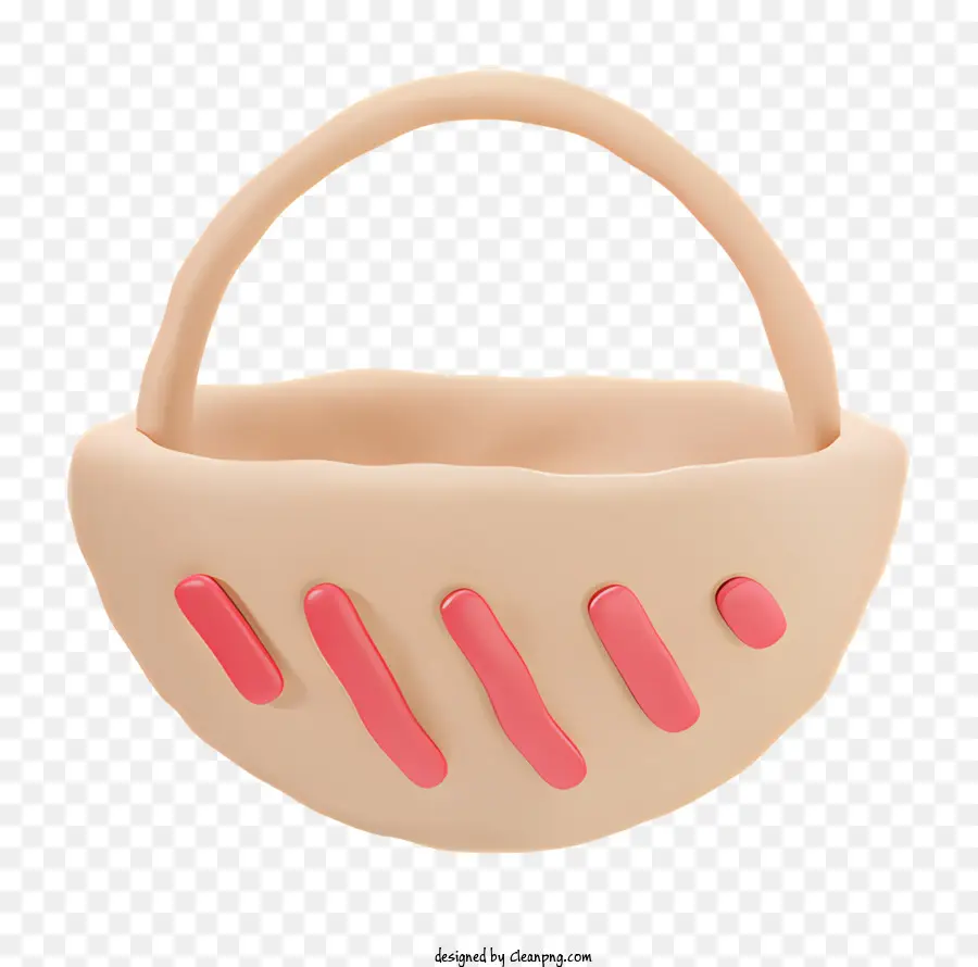 Cesta De Plástico Pequeño，Cesta De Rayas Rojas PNG