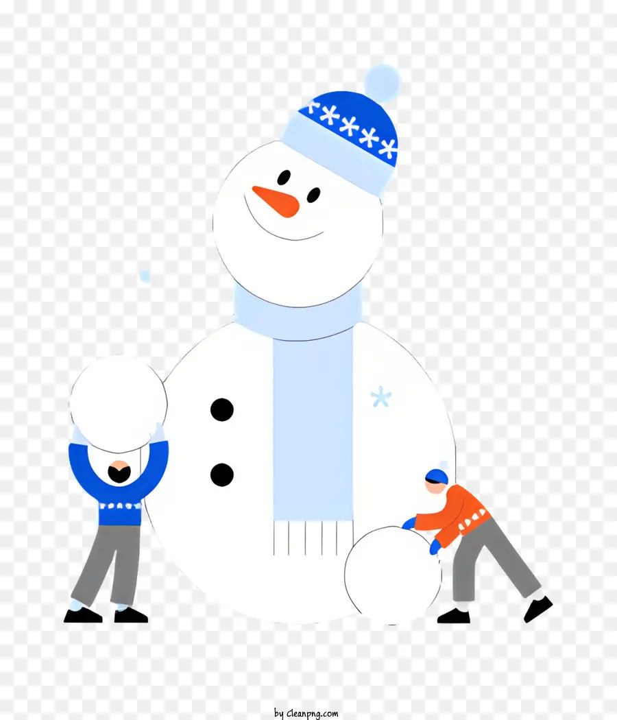 Muñeco De Nieve，Pose De Abrazo PNG