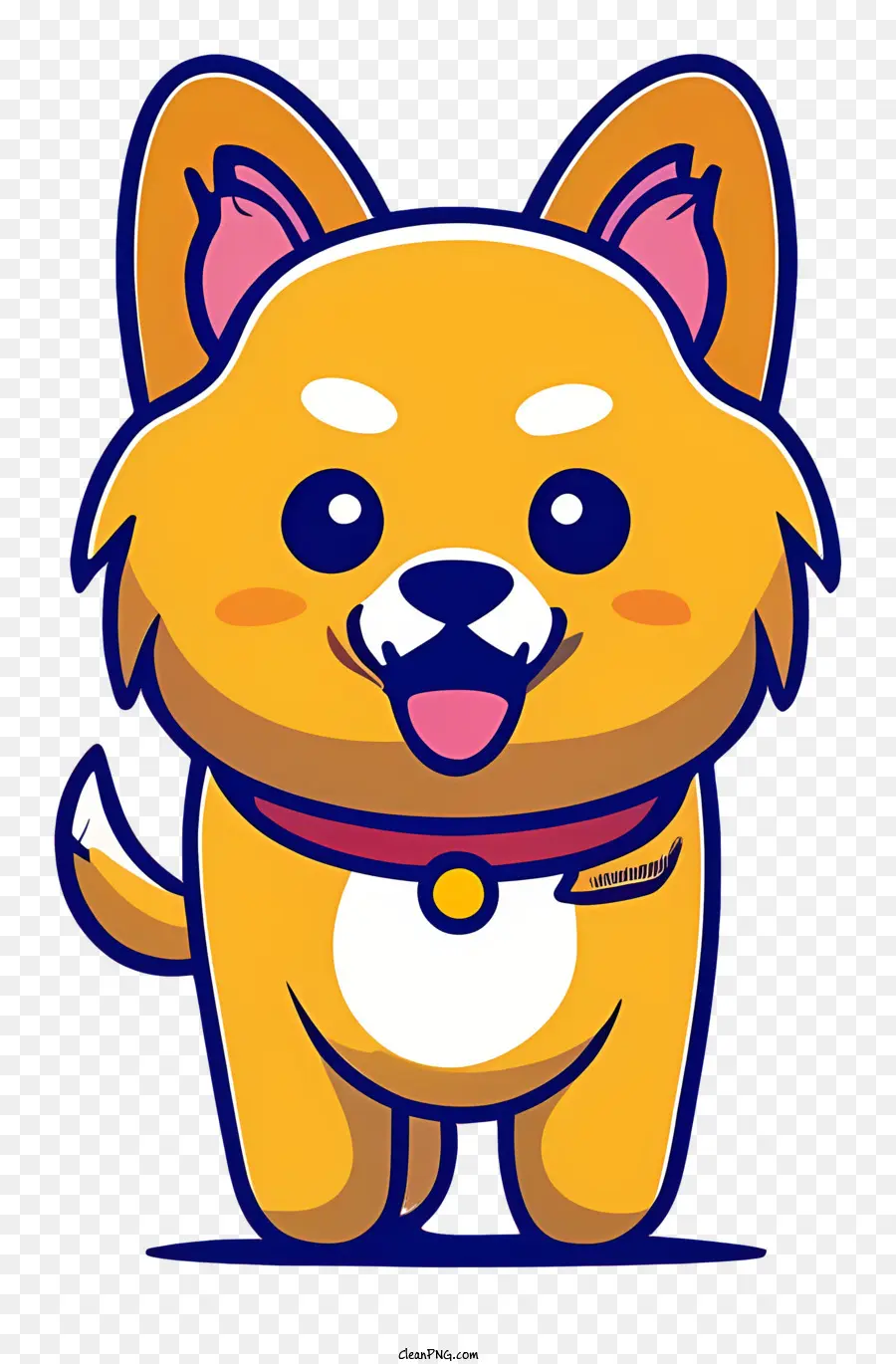 Lindo Cachorro Amarillo，Cara Adorable PNG