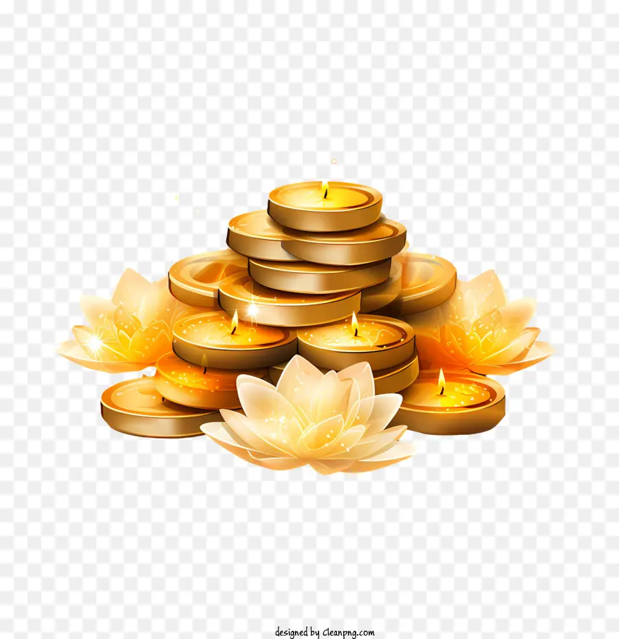 Dhanteras，Las Monedas De Oro PNG