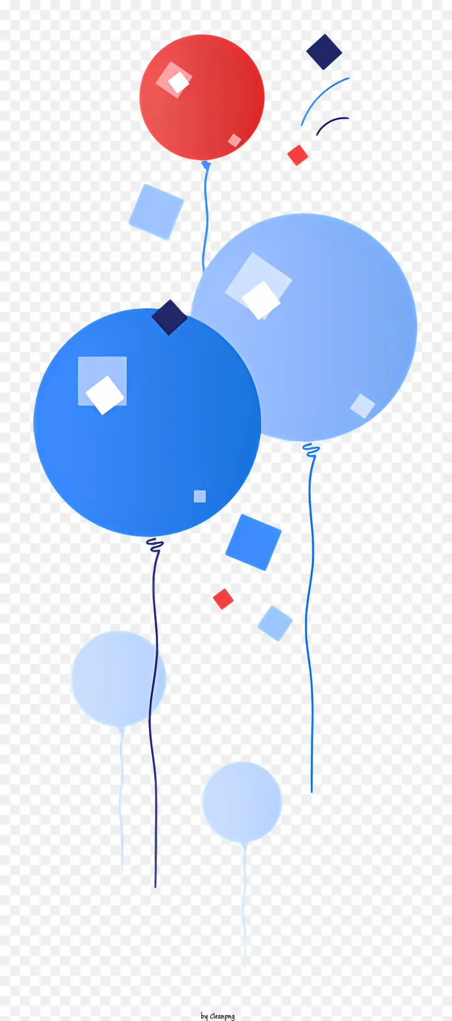 Globos，Azul PNG