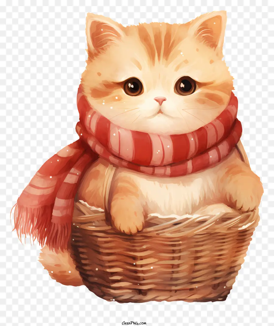 Lindo Gatito，Wicker Basket PNG