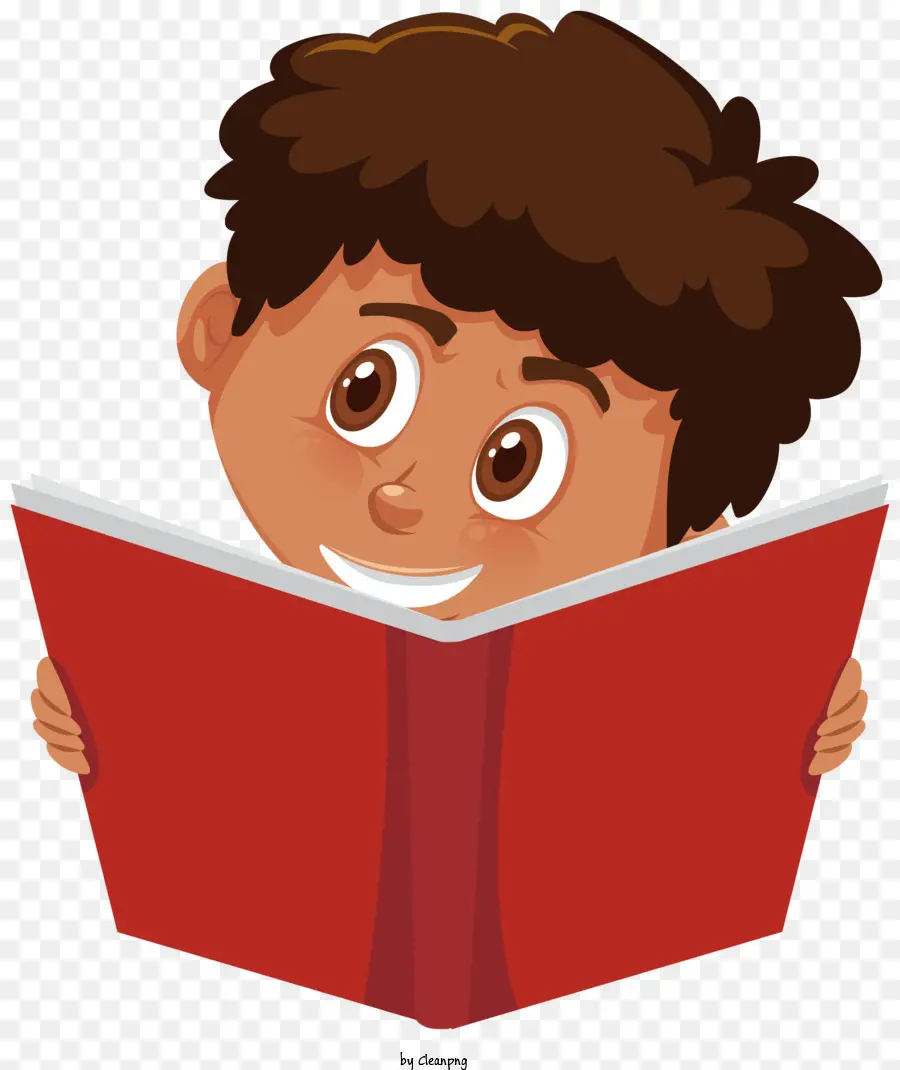 Cartoon Boy，Libro De Lectura PNG