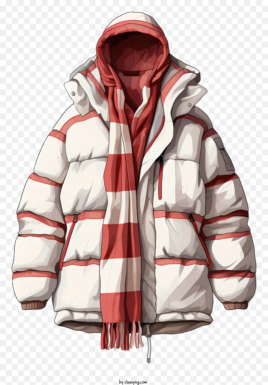 Chaqueta De Invierno，Bufanda PNG