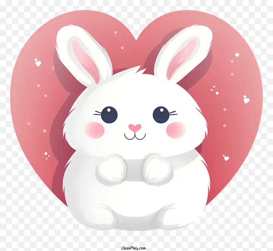 Lindo Conejo Blanco，Sonriendo Conejo PNG