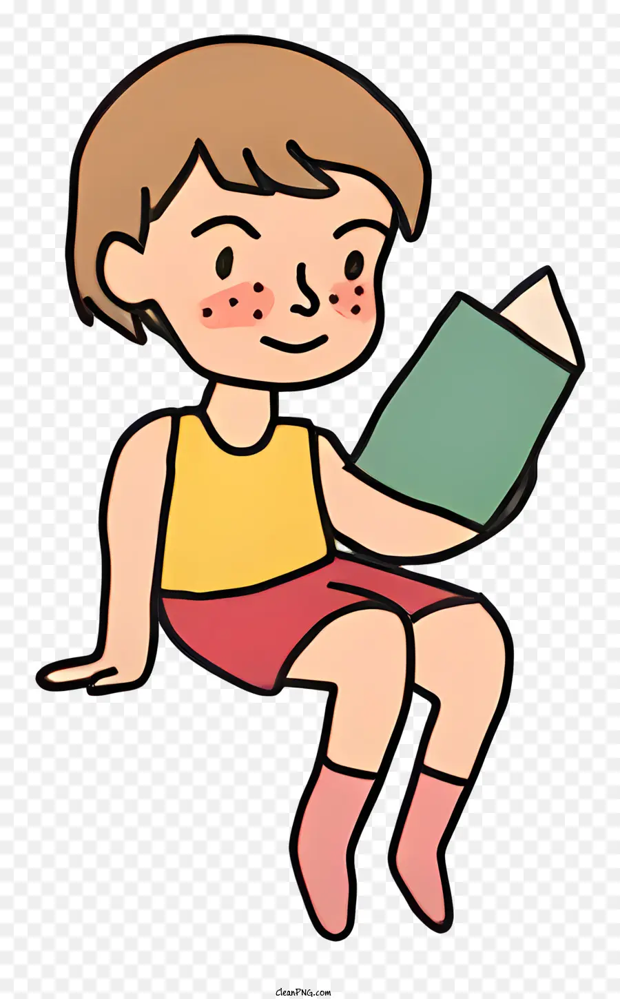 Hijo De La Lectura Del Libro，Camisa Amarilla PNG