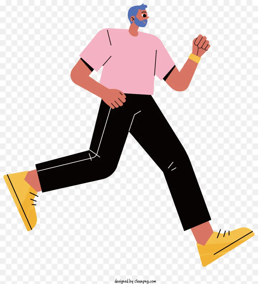 Corriendo，Camisa De Color Rosa PNG