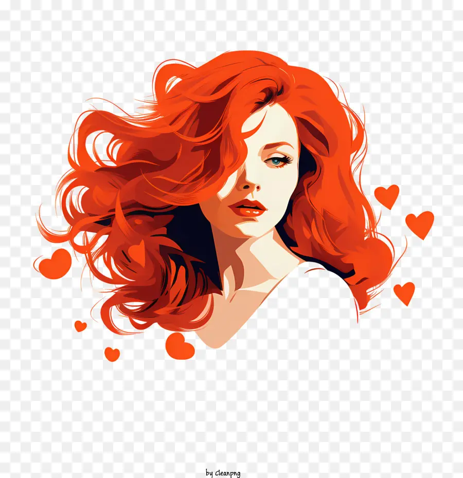 Amo Tu Día Del Cabello Rojo，Mujer Pelirroja PNG