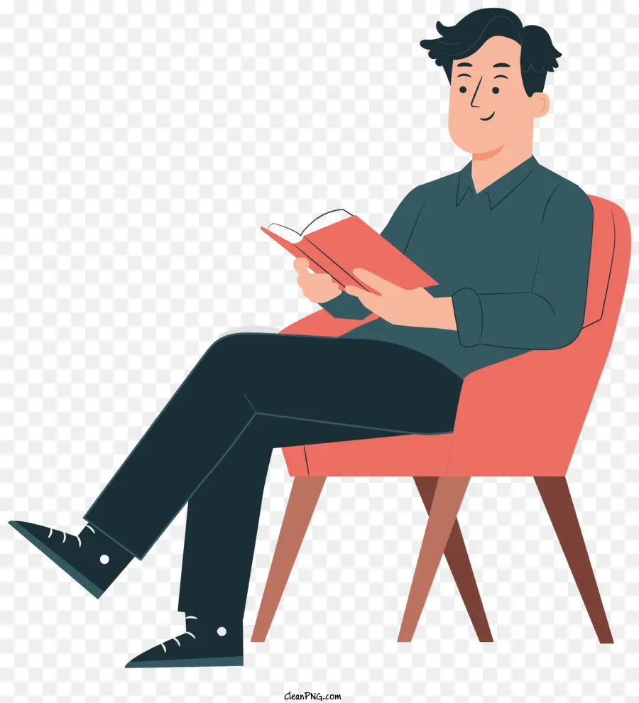 Hombre Leyendo Un Libro，Persona Que Lee PNG