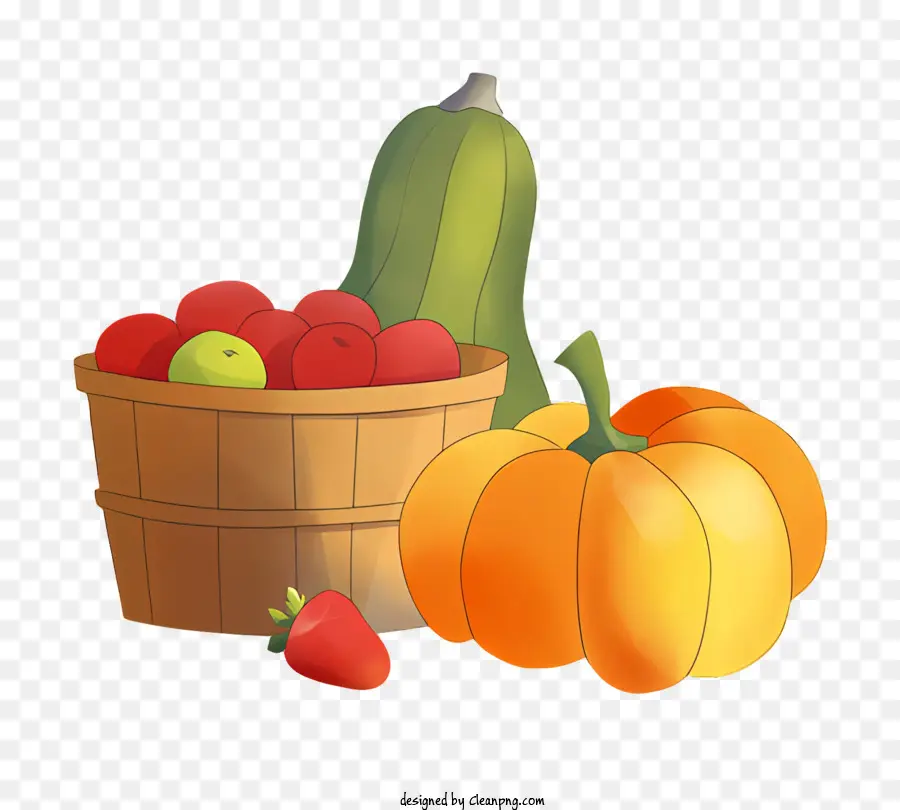 Canasta De Frutas，Frutas Y Verduras PNG