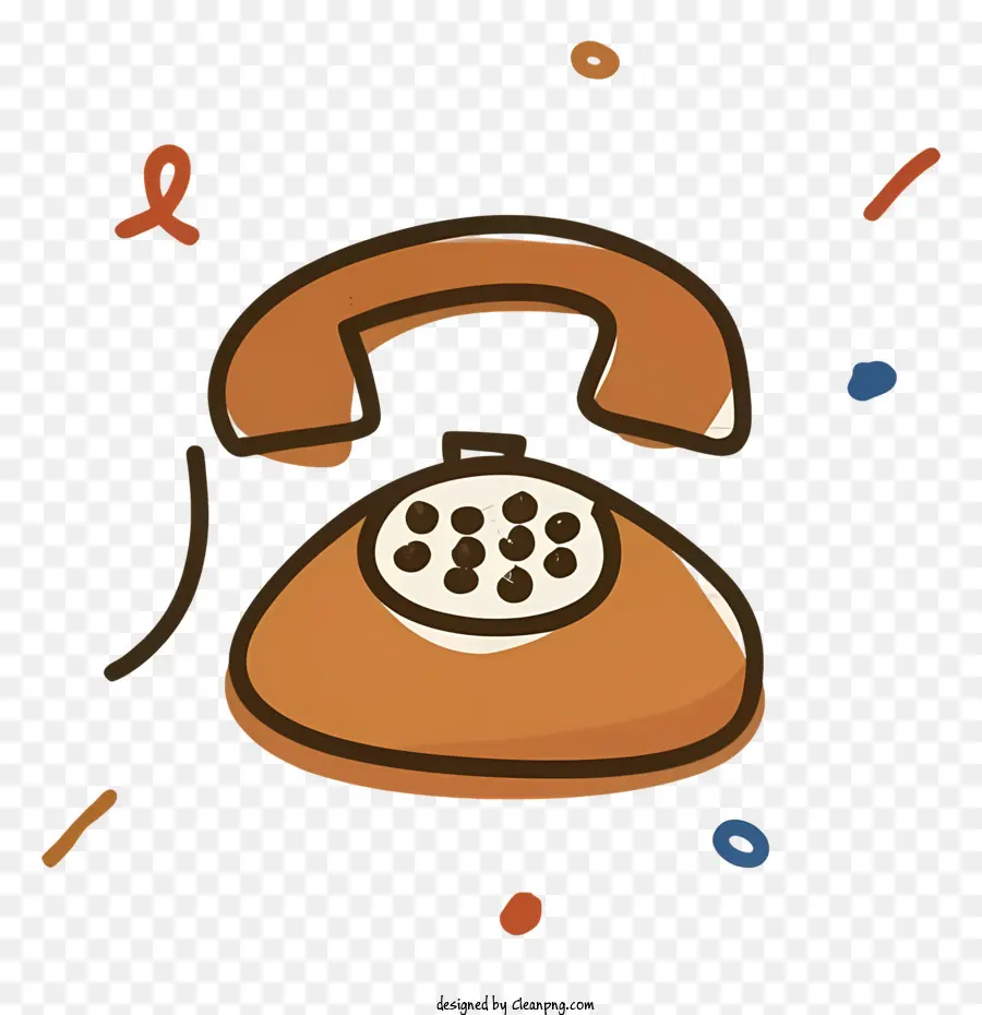 Teléfono Vintage，Dial Rotatorio PNG