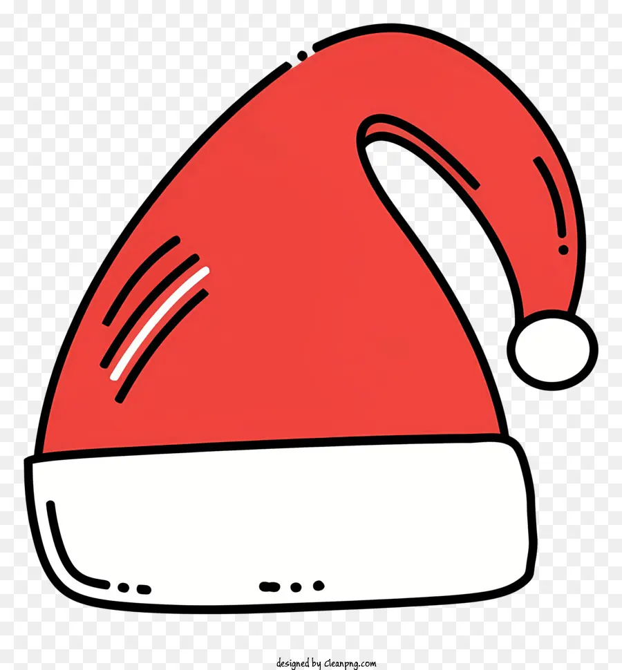 Santa Claus Hat，Sombrero Rojo De Santa PNG