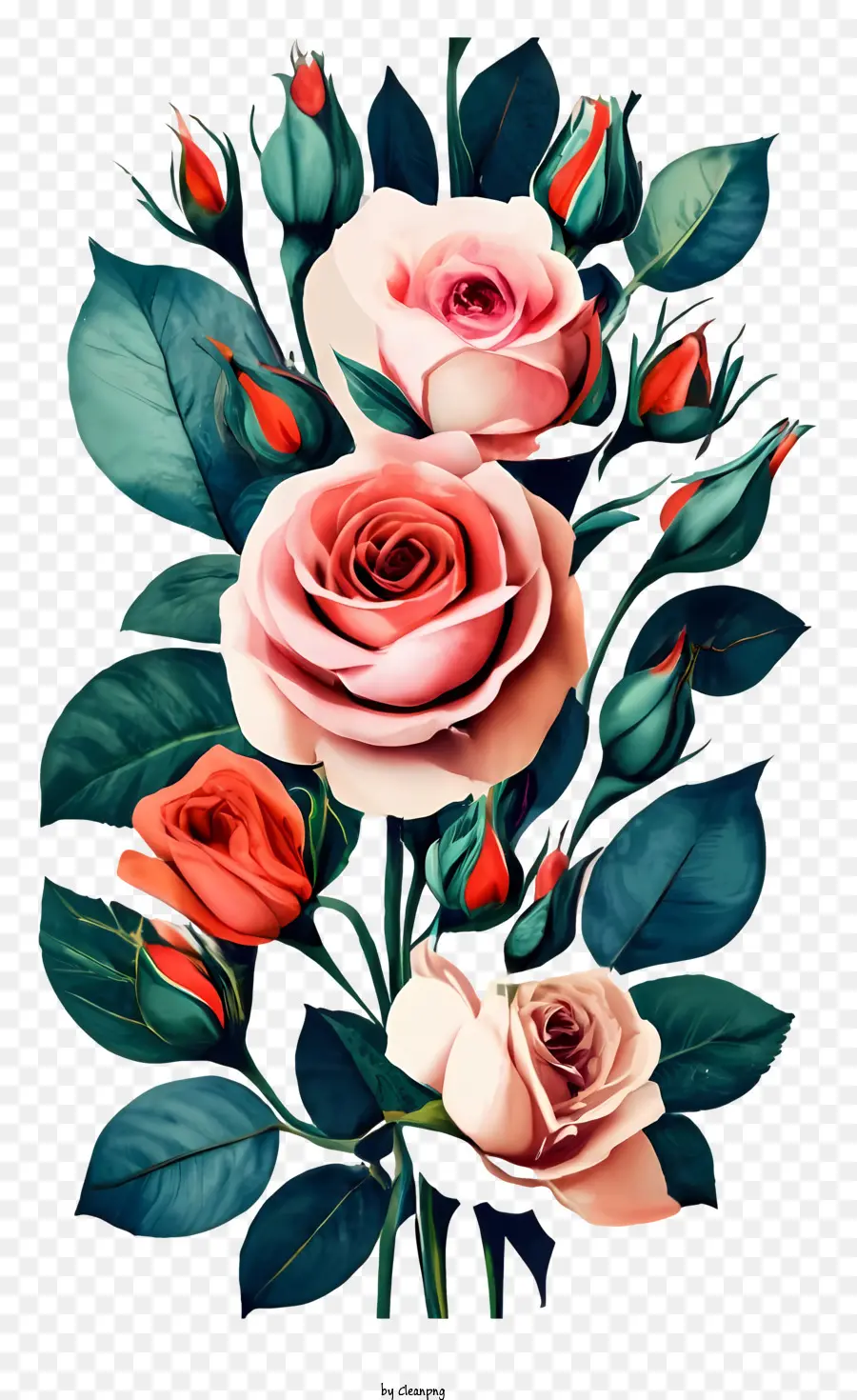 Rosas Rosadas，Rosa PNG