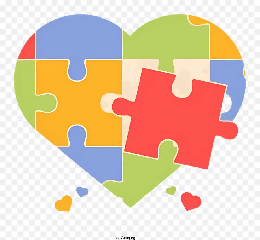 Rompecabezas De La Vida，Corazón De Puzzle PNG