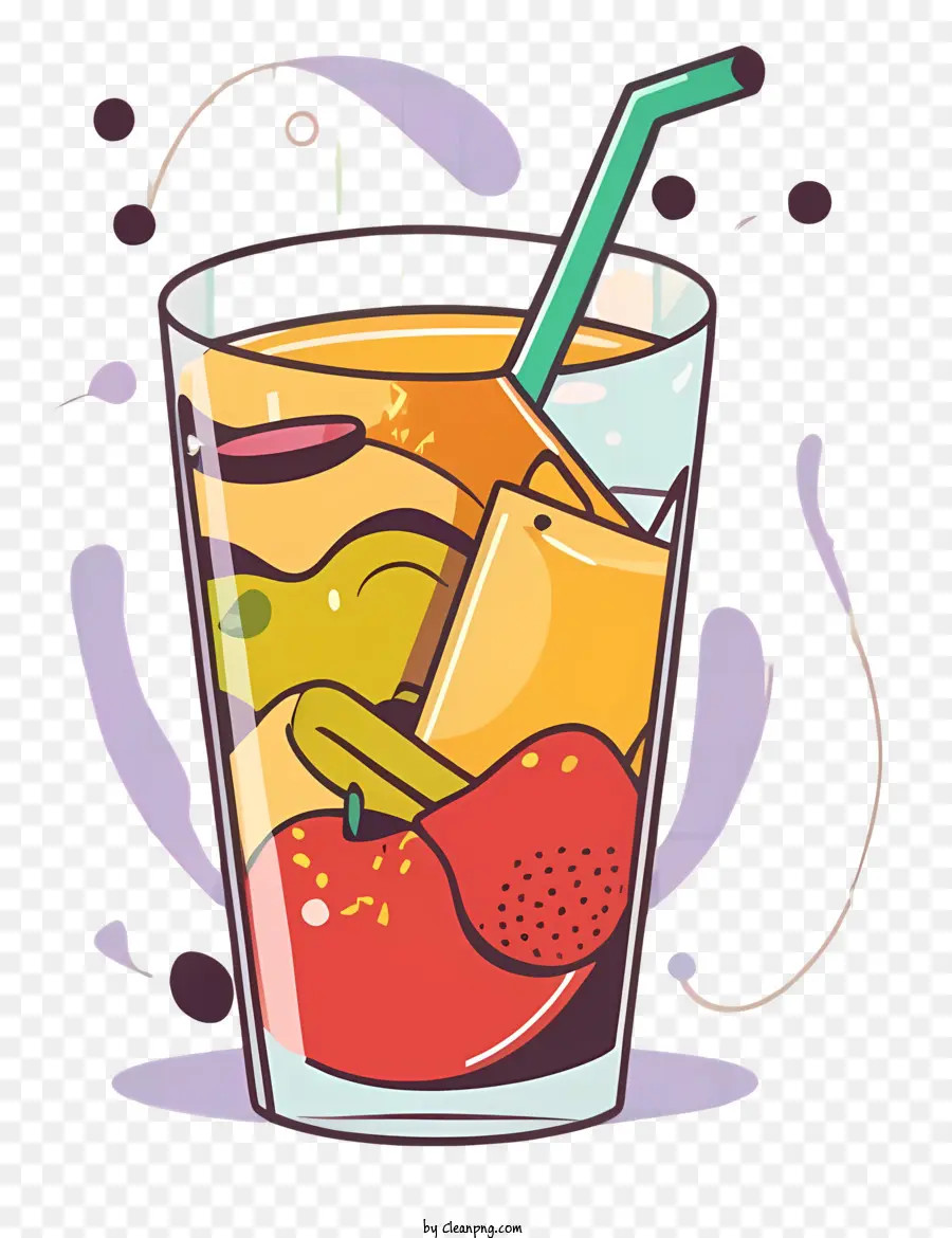 Ponche De Frutas，Vaso De Fruta PNG