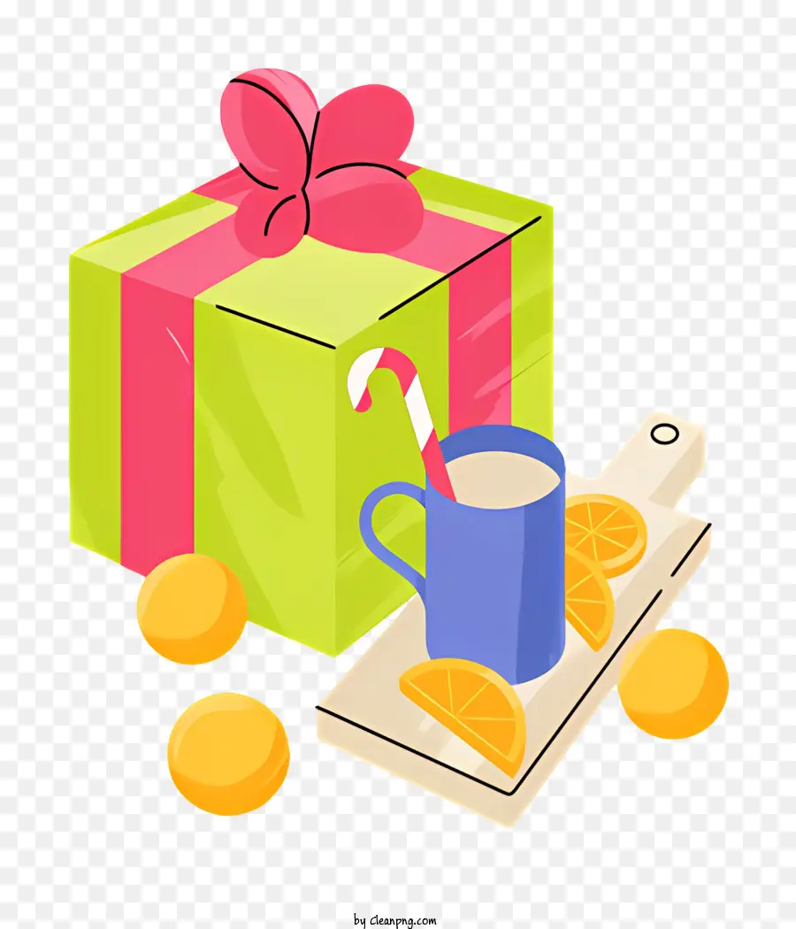 Caja De Regalo，Las Naranjas PNG