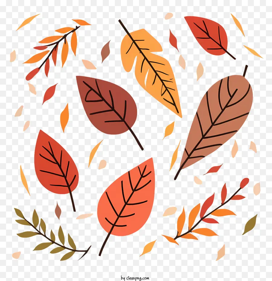 Hojas De Otoño，Caer PNG