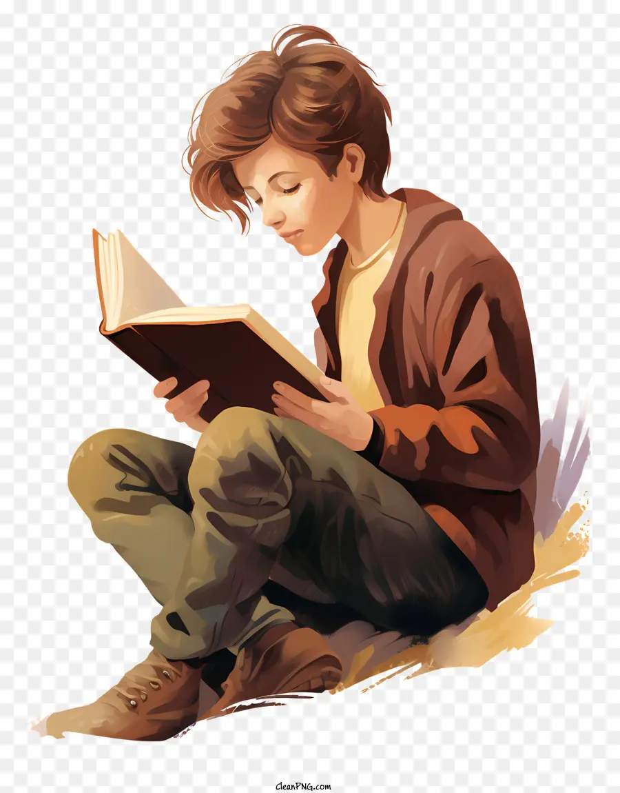 Libro De Lectura De Niños，Lectura De árboles PNG